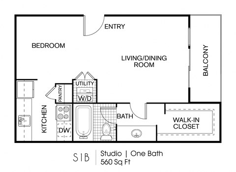 The Caleb Apartments S2 2D Floor Plan